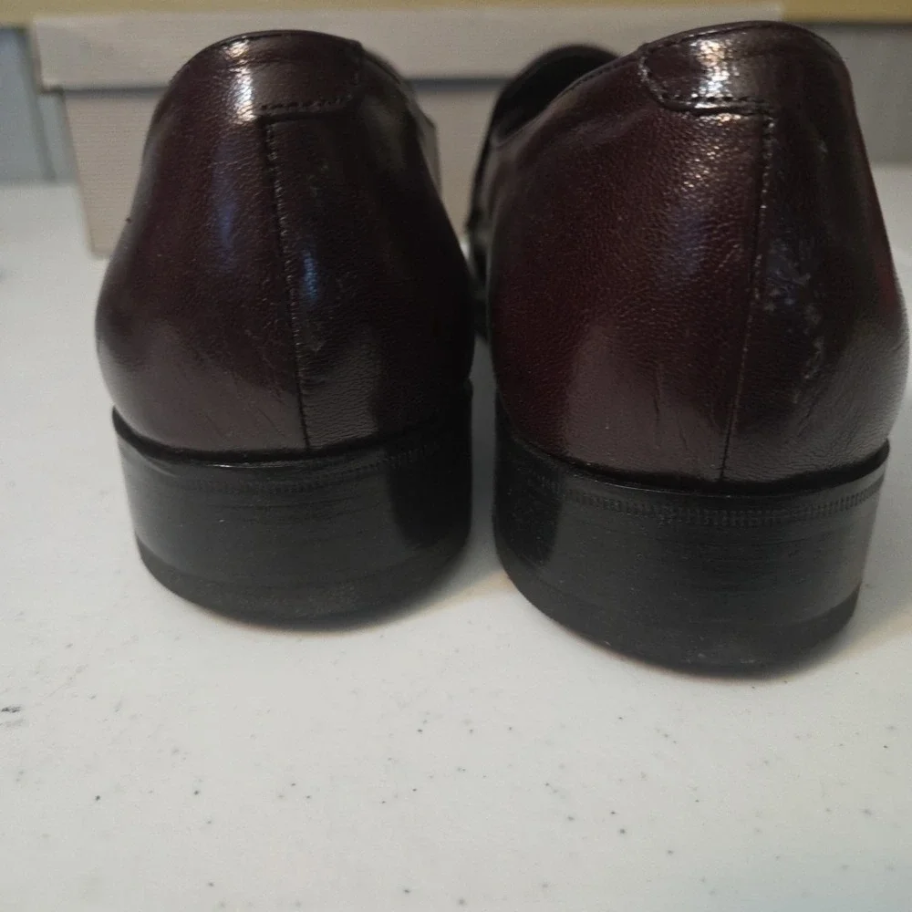 Florsheim Richfield 33472 Burgundy Leather Penny Loafers Shoes Size 7.5 D US Me - Picture 9 of 16